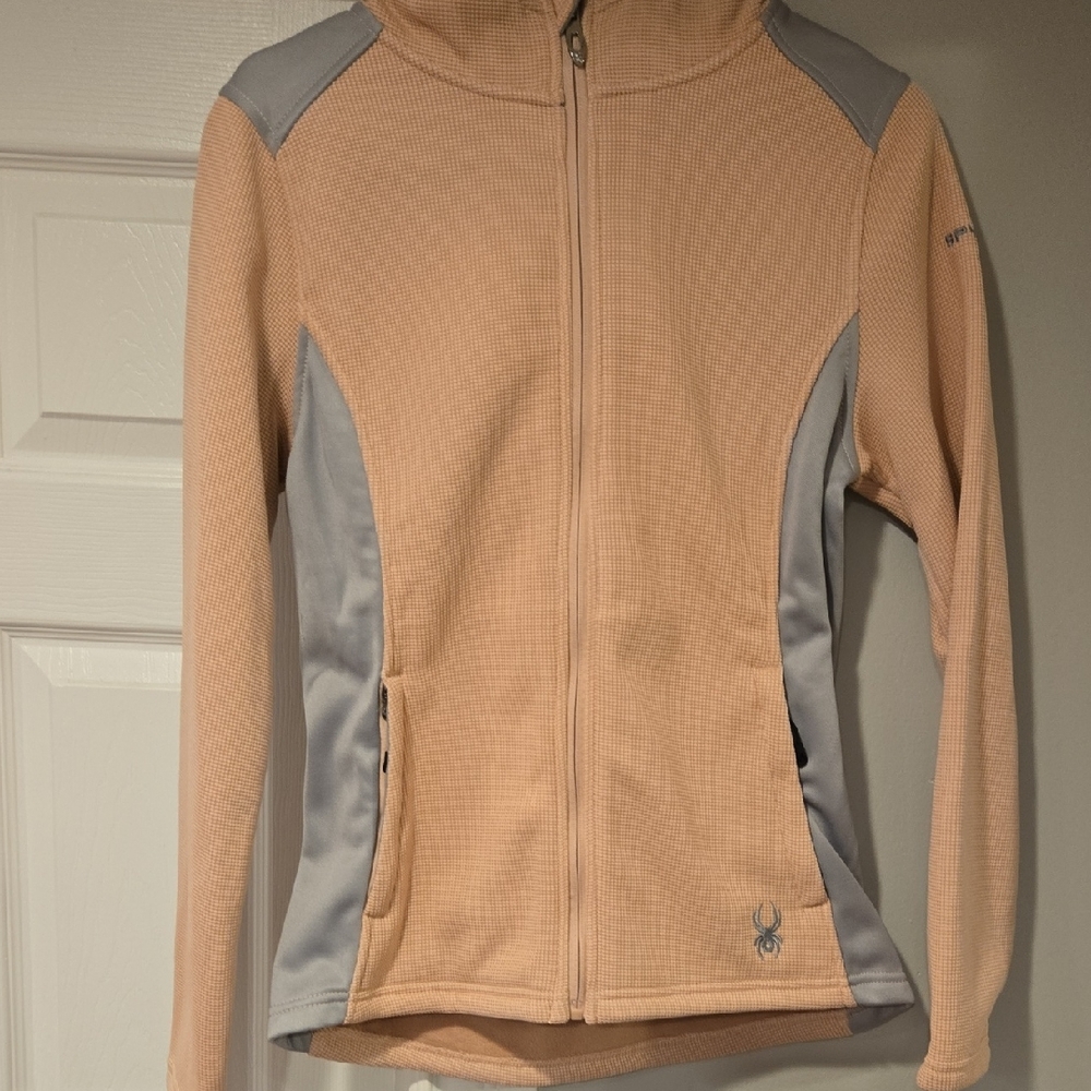 Spyder Women's Light Peach and Gray Ski Jacket